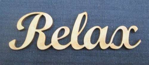 The Velvet Attic - Wood blank laser cutout - Relax