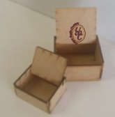 The Velvet Attic - Wood blank MDF - Trinket - Flip Top Mirriam