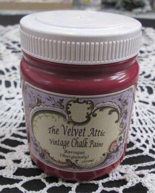 The Velvet Attic - Vintage Chalk Paint 250ml - Baroque (Burgundy)