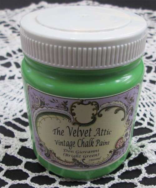 The Velvet Attic - Vintage Chalk Paint 250ml - Don Giovanni (Bright Green)