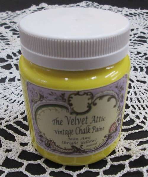 The Velvet Attic - Vintage Chalk Paint 250ml - Mon Ami (Bright Yellow)