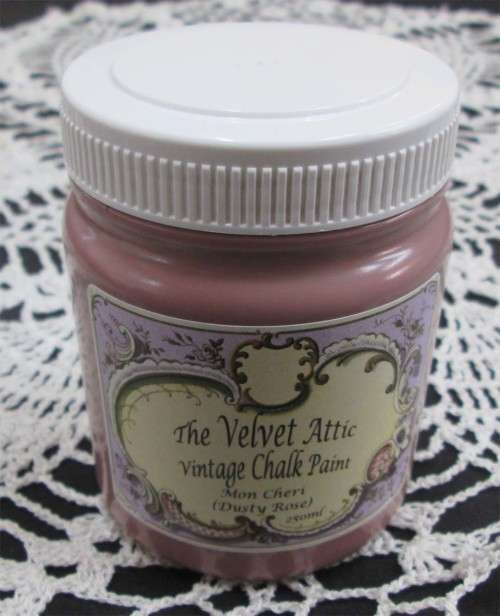 The Velvet Attic - Vintage Chalk Paint 250ml - Mon Cheri (Dusty Rose)