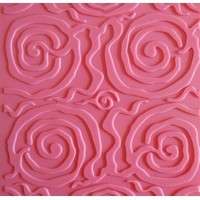 The Velvet Attic - Creaticca Metal 2D & 3D Lazy Twirlz Texture Plate - 12.5cm x 12.5cm