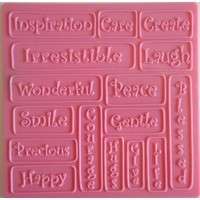 The Velvet Attic - Creaticca Metal 2D & 3D Scrabble Fun E1 Texture Plate - 12.5cm x 12.5cm