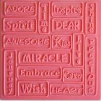 The Velvet Attic - Creaticca Metal 2D & 3D Scrabble Fun E2 Texture Plate - 12.5cm x 12.5cm