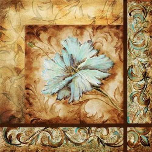The Velvet Attic - Handmade Mosaic Tile - 4.7cm x 4.7cm - Flowers