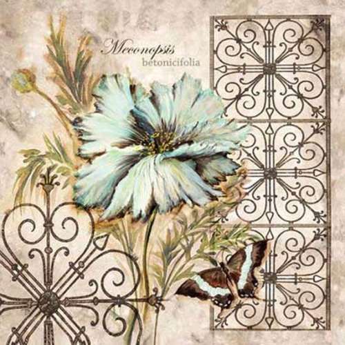 The Velvet Attic - Handmade Mosaic Tile - 4.7cm x 4.7cm - Flowers