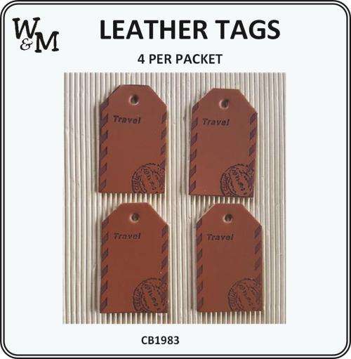 The Velvet Attic - Wilson & Maclagan - Leather Tags - Travel (4 Pieces)