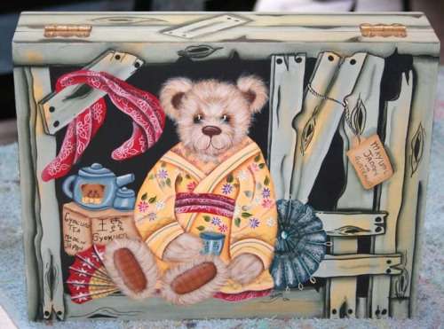 The Velvet Attic - Wood blank MDF - Tea Bag Box - 8 Divisions