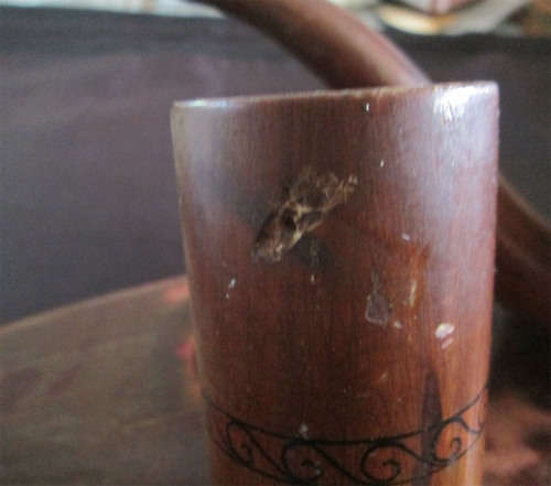 Handmade Wooden Pipe / Tobacco Set made in Las Palmas 23rd July, 1951