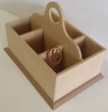 The Velvet Attic - Wood blank MDF - Caddy (6 Division)