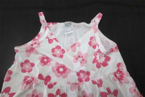 The Baby Company - White Top with Pink Flowers - 12-18 Months