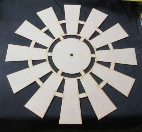 The Velvet Attic - Wood blank - Windmill Clock