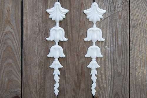 The Velvet Attic - Decorative Embellishments - 20cm x 5cm (2 Pieces)