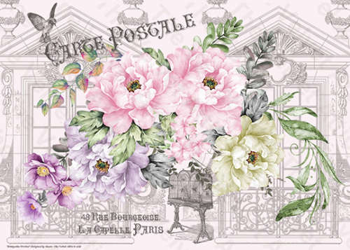 The Velvet Attic-Decoupage Decorative Furniture Posters / Paper - Bourgeoise Pivoine