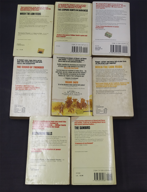 Job Lot of 8 Wilbur Smith Soft Cover Books