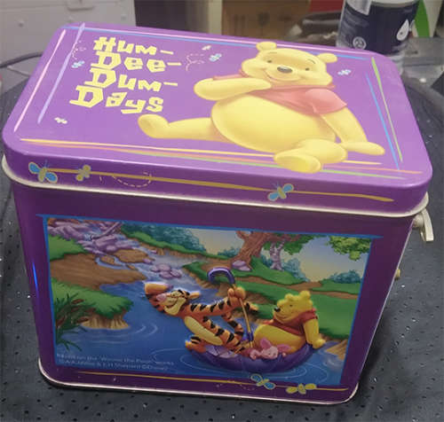 Embossed Musical Winnie The Pooh Tin