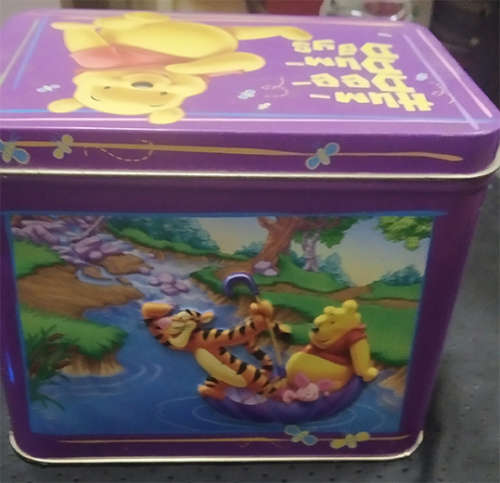 Embossed Musical Winnie The Pooh Tin