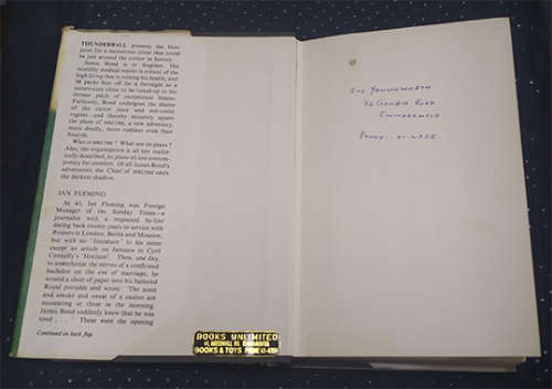 Thunderball by Ian Fleming 1st Edition