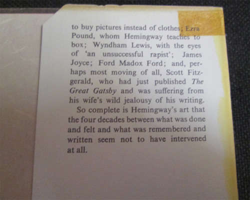 A Moveable Feast by Ernest Hemingway 1964 1st Edition