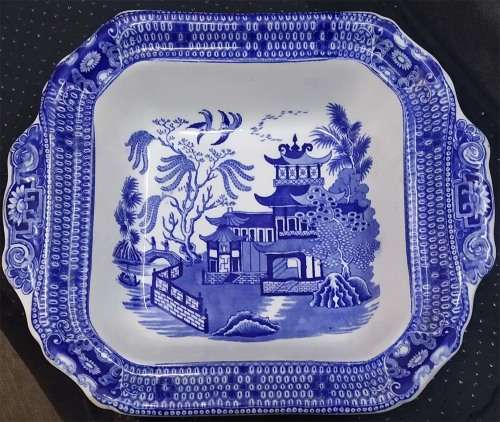 Blue Willow Pattern Burleigh Ware Serving Dish