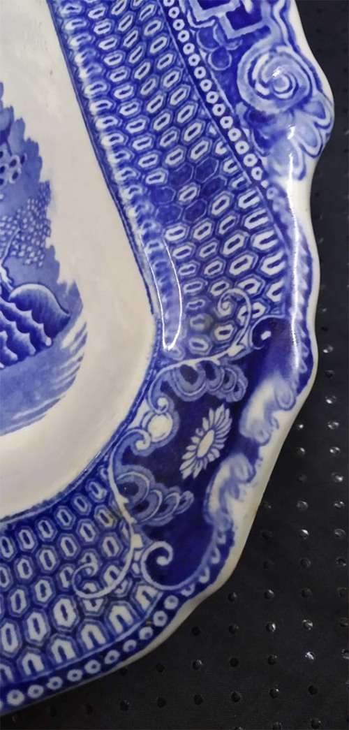 Blue Willow Pattern Burleigh Ware Serving Dish