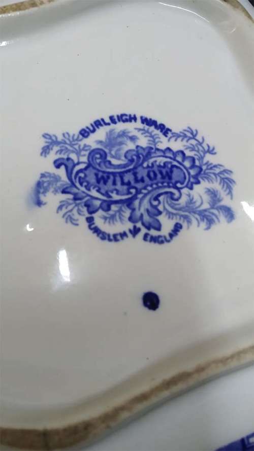 Blue Willow Pattern Burleigh Ware Serving Dish