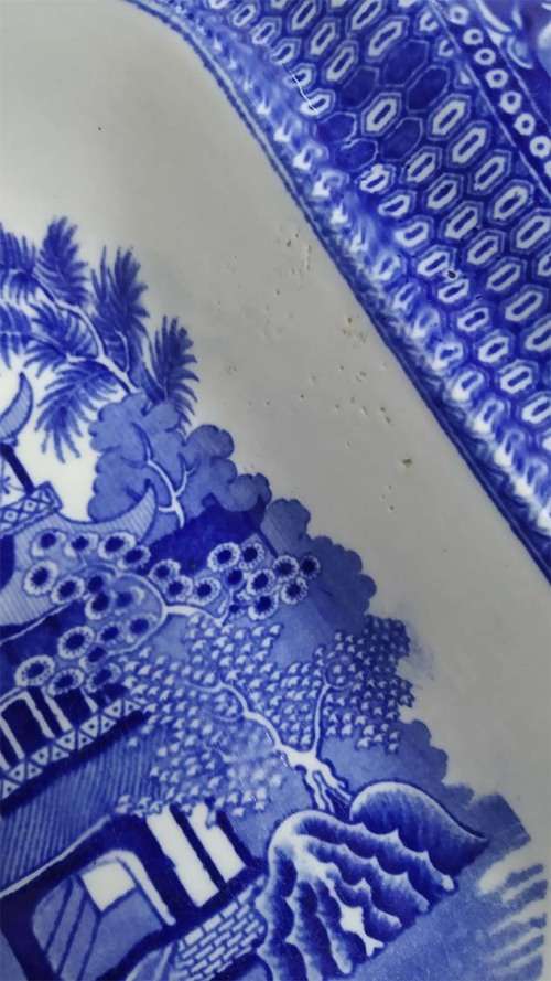Blue Willow Pattern Burleigh Ware Serving Dish