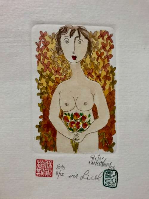 Pieter van Westhuizen Female Nude Early Work (1996) Signed, Edition 8/12