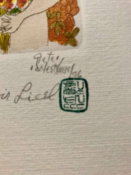 Pieter van Westhuizen Female Nude Early Work (1996) Signed, Edition 8/12