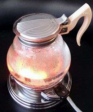 ART DECO ELECTRIC STOVE  MADE BY CORY MODEL" D.E.O.TWO HEAT" WITH GLASS JUG