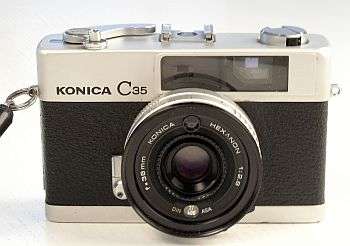 KONICA RANGEFINDER CAMERA C 35 / HEXANON 1:2.8/38mm, 1967-1968 VERY GOOD CONDITION,FULLY WORKING