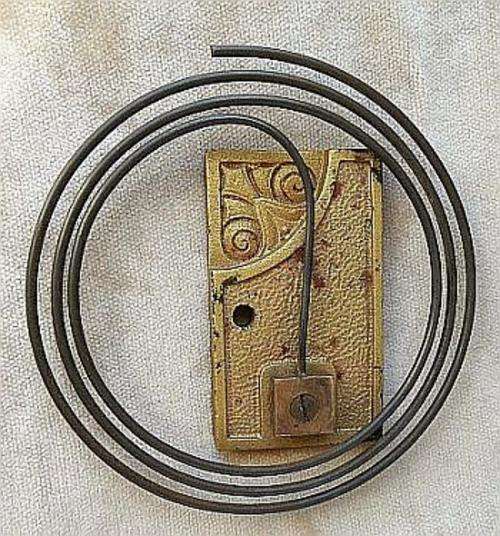 Coild gong for antique mantel clock