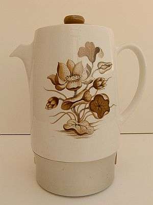 VINTAGE PORCELAIN COFFEE PERCOLATOR RUSSELL HOBBS WEDGWOOD MOD.CP 2 WORKING