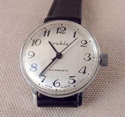 VINTAGE "RUHLA" WATCH CA 1970s MADE IN GDR FORMER GERMAN DEMOCRATIC REPUBLIC/ EAST GERMANY