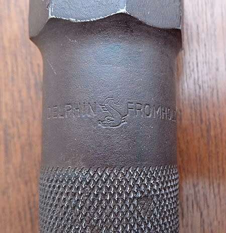 VINTAGE RATCHETING BRACE DRILL "DELPHIN" MADE BY FROMHOLZ CA 1940/50's GERMANY