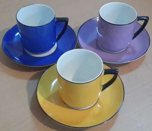 Set of 3 Czechoslovakian Demitasse Duos
