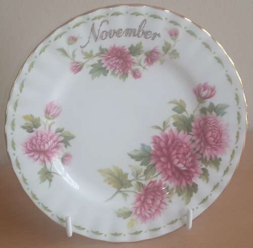 Royal Albert "Flower of the Month: November" Cake Plate
