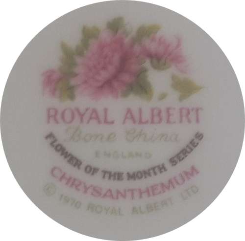 Royal Albert "Flower of the Month: November" Cake Plate