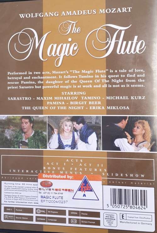 W.A. Mozart: The Magic Flute (DVD)