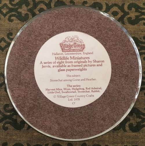 Village Green "Stonechat" Paperweight