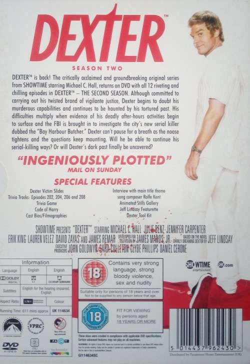 Dexter: Season 2 (5-DVD Set)