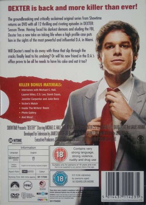 Dexter: Season 3 (4-DVD Set)