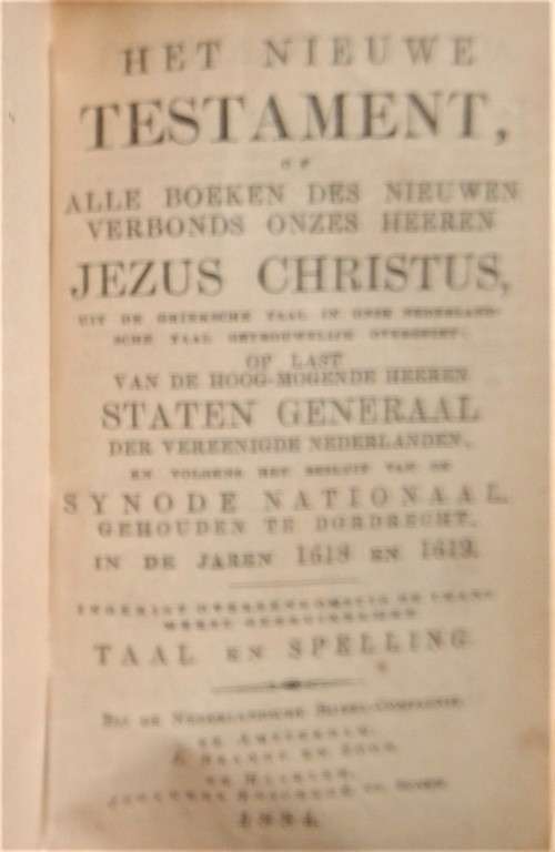 Dutch Leather Pocket Bible (1886)