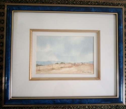 Richard Rennie, Free State Farm (Watercolour)