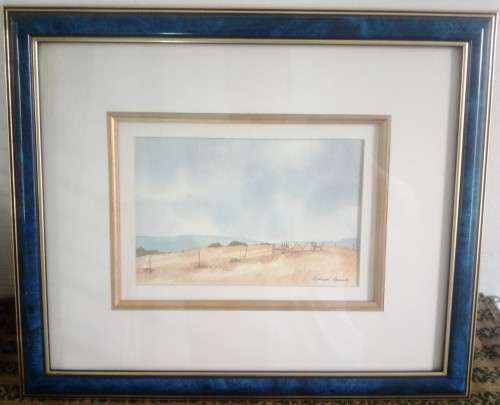 Richard Rennie, Free State Farm (Watercolour)