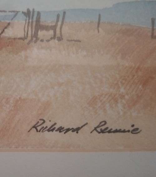 Richard Rennie, Free State Farm (Watercolour)