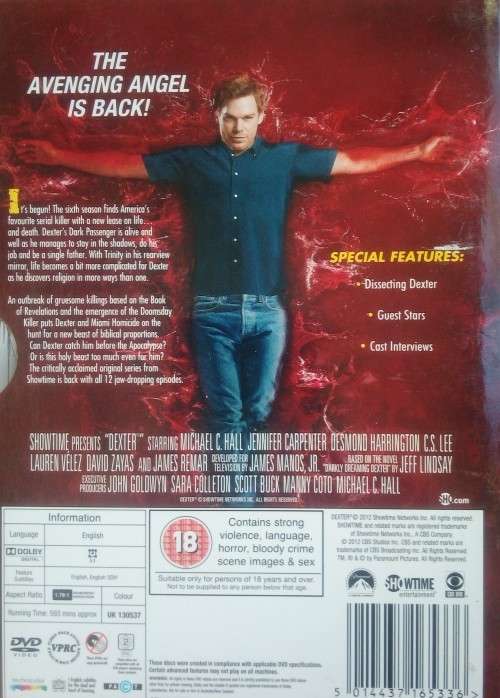 Dexter: Season 6 (4-DVD Set)