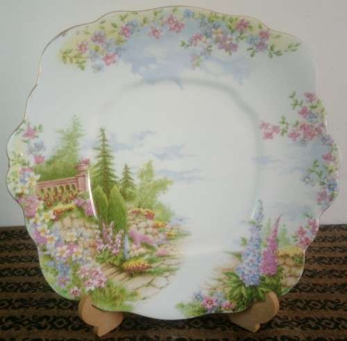 Royal Albert "Kentish Rockery" Cake Plate/Server