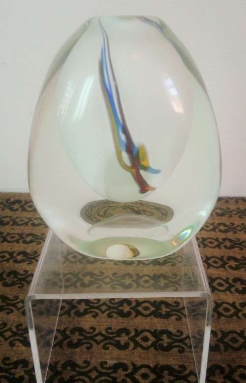 Liz Lacey Art Glass Vase